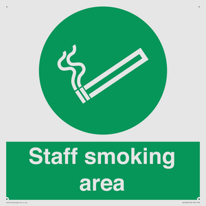 Staff smoking area